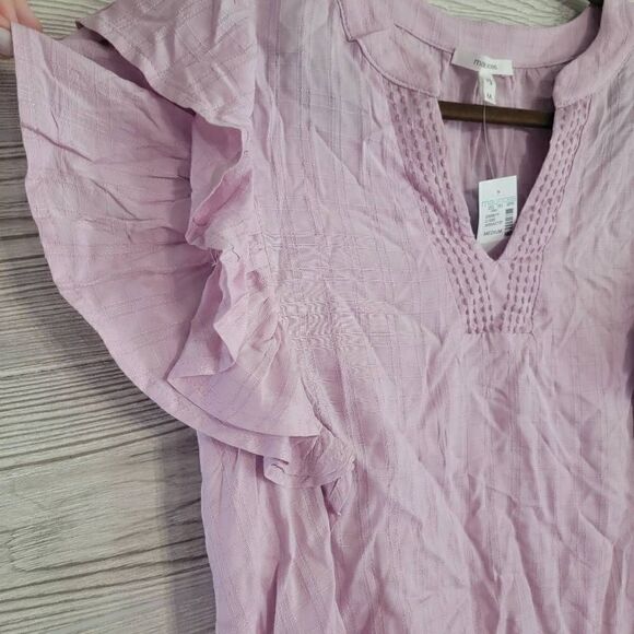 Maurices Flutter Sleeve Blouse Womens SZ M NWT - Picture 4 of 6